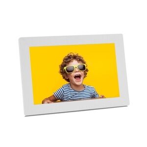 WiFi Digital Picture Frame FRAMEO App, 10.1 Inch HD Touch Screen White Pastigio